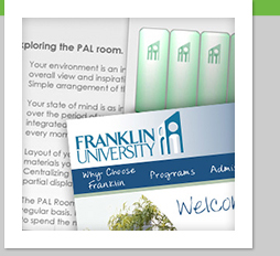 Franklin University Web Design Creative Concepts